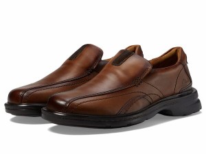 クラークス メンズ スリッポン・ローファー シューズ Gessler Step Dark Tan Leathe