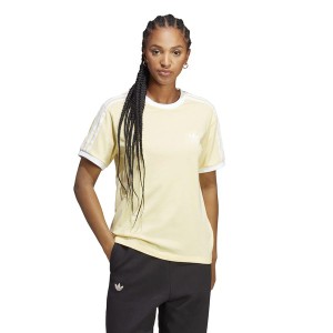 アディダス レディース シャツ トップス adiColor Classics 3-Stripes T-Shirt Almost Yellow