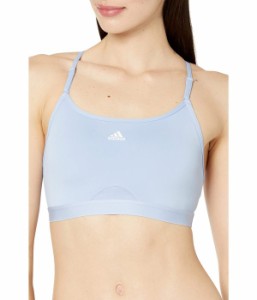 アディダス レディース ブラジャー アンダーウェア Aeroreact Training Light Support Bra Blue Dawn