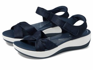 クラークス レディース サンダル シューズ Arla Shore Navy Textile