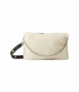 オールセインツ レディース ハンドバッグ バッグ Eve Shearling Crossbody Arran Ecru