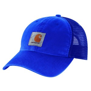 カーハート メンズ 帽子 アクセサリー Canvas Mesh-Back Cap Glass Blue