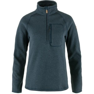 フェールラーベン レディース コート アウター Ovik Fleece 1/2 Zip Navy