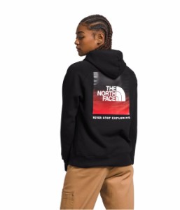 ノースフェイス レディース パーカー・スウェット アウター Box Nse Pullover Hoodie TNF Black/Ombre