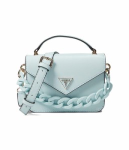 ゲス レディース ハンドバッグ バッグ Corina Mini Top-Handle Flap Ice Blue