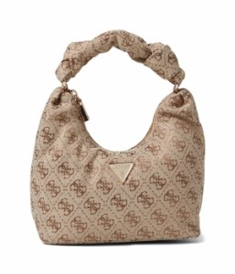 ゲス レディース ハンドバッグ バッグ Velina Hobo Gold Logo