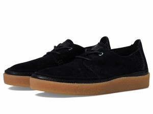 クラークス メンズ スニーカー シューズ Oakpark Lace Black Suede