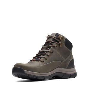 クラークス メンズ ブーツ・レインブーツ シューズ Walpath Mid Taupe Leather