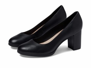 クラークス レディース ヒール シューズ Bayla Skip Black Leather