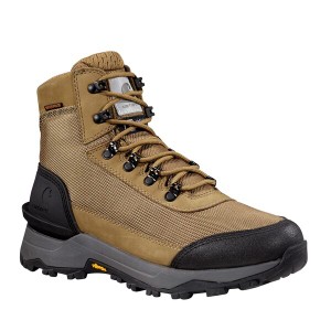 カーハート メンズ ブーツ・レインブーツ シューズ Outdoor Hike Waterproof 6 Soft Toe Hiker Boot Coyote Nubuck/H