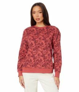 プーマ レディース パーカー・スウェット アウター Essentials+ Floral Vibes All Over Print Crew Sweatshirt Astro Red
