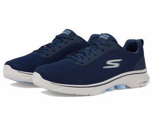 スケッチャーズ レディース スニーカー シューズ Go Walk 7 - Clear Path Navy/Light Blue