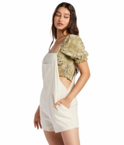 ロキシー レディース ジャンプスーツ トップス Fresh Set Strappy Short Romper Tapioca