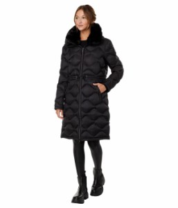 マイケルコース レディース コート アウター Long Diamond Quilt Puffer M426049C68 Black