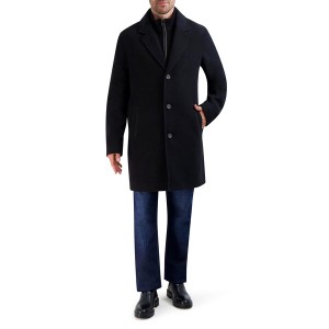 コールハーン メンズ コート アウター Wool Plush Car Coat Black