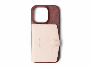 ケイトスペード レディース ＰＣ・モバイルギアケース アクセサリー Morgan Color-Blocked Saffiano Wrapped Leather Phone Case Cardhol