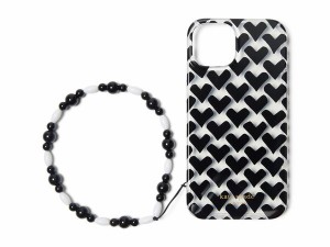 ケイトスペード レディース ＰＣ・モバイルギアケース アクセサリー Modernist Hearts Printed TPU Phone Case 14 Pro with Wristlet Cle