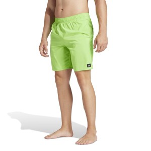 アディダス メンズ ハーフパンツ・ショーツ 水着 Solid CLX Classic-Length Swim Shorts Lucid Lime/Whit
