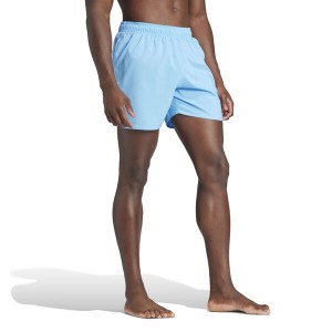 アディダス メンズ ハーフパンツ・ショーツ 水着 Solid CLX Short-Length Swim Shorts Blue Burst/Whit