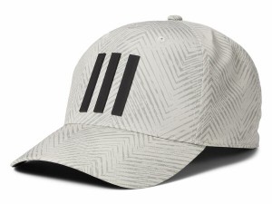 アディダス メンズ 帽子 アクセサリー Tour 3-Stripes Printed Cap Silver Pebble