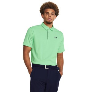 アンダーアーマー メンズ シャツ トップス Tech Polo Matrix Green/Pi