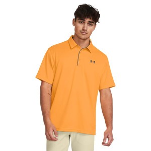 アンダーアーマー メンズ シャツ トップス Tech Polo Nova Orange/Pit