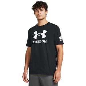 アンダーアーマー メンズ シャツ トップス Freedom Logo T-Shirt Black/White