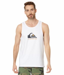 クイックシルバー メンズ シャツ トップス Comp Logo Tank Top White