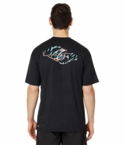 クイックシルバー メンズ トップのみ 水着 Everyday Surf Tee Short Sleeve Black/White