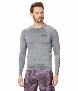 ルーカ メンズ トップのみ 水着 RVCA L/S Rashguard Grey Heather