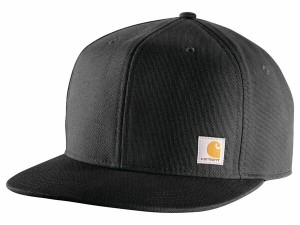 カーハート メンズ 帽子 アクセサリー Firm Duck Flat Brim Cap Black