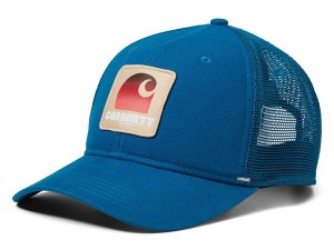 カーハート メンズ 帽子 アクセサリー Canvas C Patch Cap Deep Lagoon