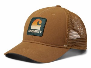 カーハート メンズ 帽子 アクセサリー Canvas C Patch Cap Carhartt Brown