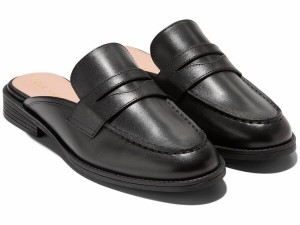 コールハーン レディース スリッポン・ローファー シューズ Stassi Penny Mule Black Leather