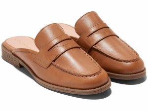 コールハーン レディース スリッポン・ローファー シューズ Stassi Penny Mule Pecan Leather