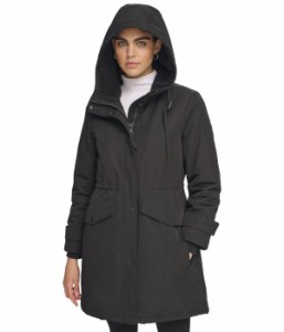 カルバンクライン レディース コート アウター Parka with Faux Sherpa Hood Black