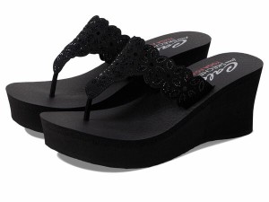 スケッチャーズ レディース ヒール シューズ Padma Black/Black