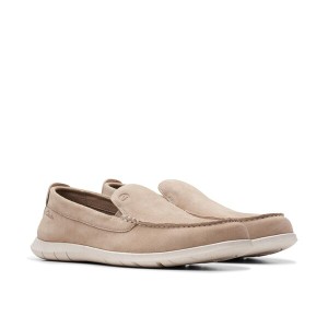 クラークス メンズ スリッポン・ローファー シューズ Flexway Step Sand Suede