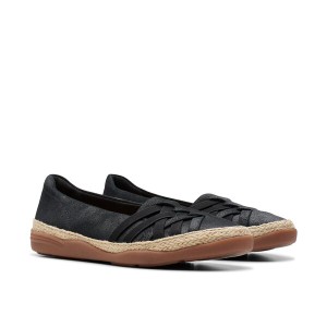 クラークス レディース サンダル シューズ Elaina Petal Black Suede