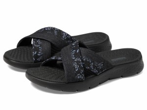 スケッチャーズ レディース サンダル シューズ GOwalk Flex Sandal - Butterfly Bliss Black