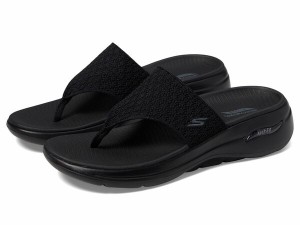 スケッチャーズ レディース サンダル シューズ Go Walk Arch Fit Sandal Black/Black