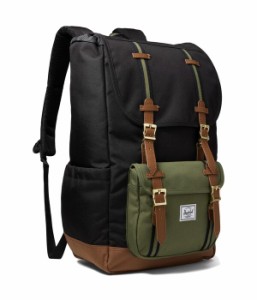 ハーシェルサプライ メンズ バックパック・リュックサック バッグ Herschel Little America Backpack Black/Four Leaf