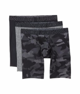 アンダーアーマー メンズ ボクサーパンツ アンダーウェア 3-Pack Performance Tech Print 9” Boxer Briefs Black