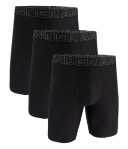アンダーアーマー メンズ ボクサーパンツ アンダーウェア 3-Pack Performance Tech Solid 9" Boxer Briefs Black