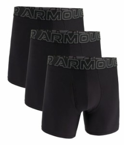 アンダーアーマー メンズ ボクサーパンツ アンダーウェア 3-Pack Performance Tech Solid 6" Boxer Briefs Black