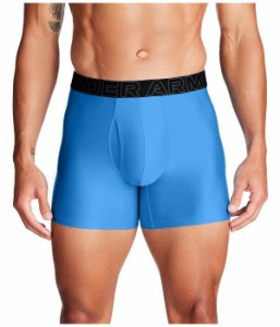 アンダーアーマー メンズ ボクサーパンツ アンダーウェア Performance Tech Solid 6" Boxer Briefs Viral Blue