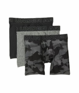 アンダーアーマー メンズ ボクサーパンツ アンダーウェア 3-Pack Performance Tech Print 6” Boxer Briefs Black