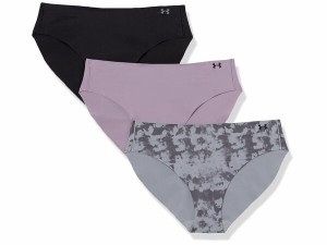 アンダーアーマー レディース パンツ アンダーウェア Seamless Bikini - 3 PK Printed Violet Gray