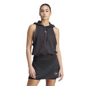 アディダス レディース パーカー・スウェット アウター Sportswear Sleeveless Hoodie IN3676 Black