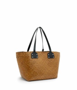 オールセインツ レディース ハンドバッグ バッグ Mosley Straw Tote Peat Brown